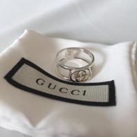 ราคา gucci Interlocking G ring silver size 18 / 54 men แหวนกุชชี่ มือ 1 ของแท้ แบบผู้ชาย อุปกรณ์ครบ เก็บเงินปลายทาง (11522214938)