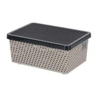 ราคา The Rich ตะกร้าอเนกประสงค์ทรงเหลี่ยมพร้อมฝาปิด Senn DKW รุ่น HH-2090L-S สีเทา (20642773721)