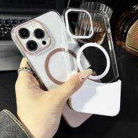 ราคา หรูหราประกบเคสโทรศัพท์แม่เหล็กโปร่งใสสําหรับ ไอโฟน 15 14 13 12 มือโปร สูงสุด ไอโฟน 11 เคสแข็งอะคริลิคป้องกันการหล่นและกันลื่นฝาหลัง (25031492254)