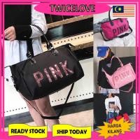 ราคา TWICELOVE Pink Victกระเป๋าเดินทางกระเป๋าสะพาย Tote Beg (23168933093)