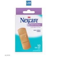 ราคา 3M Nexcare Sheer Bandage 10 pcs. - 3เอ็ม เน็กซ์แคร์ พลาสเตอร์พลาสติกสีเนื้อ 10 ชิ้น (22686794811)