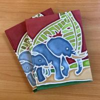 ราคา สมุดกระดาษสาเขียนลายบาติก ช้าง Eco friendly products (6745976158)