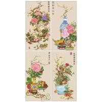 ราคา ชุดปักครอสติชพิมพ์ลาย ดอกไม้ นก ผีเสื้อ แจกันดอกไม้ ดอกไม้โบราณ (Ancient flower Cross stitch kit) (6369188266)