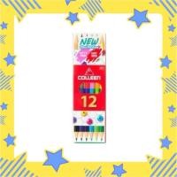 ราคา (ส่งเร็ว) ดินสอสีไม้ colleen คอลีน 2หัว 6แท่ง 12 สี #787 (10254778528)