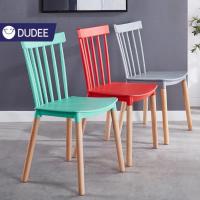 ราคา DUDEE เก้าอี้พลาสติกขาไม้ รุ่น DD-11 นั่งพิงสบาย ใช้ได้อเนกประสงค์ มีหลายสีให้เลือก (22854601397)