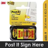 ราคา Pusutu Post It 3M Sign Here 680-9 Sticky Note (27781857394)