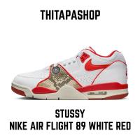 ราคา STUSSY X NIKE AIR FLIGHT 89 WHITE RED (25556194089)