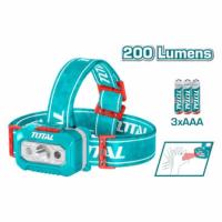 ราคา TOTAL ไฟฉาย LED คาดศีรษะ 3 x AAA รุ่น THL013AAA6 ( LED Head Lamp) (23519372767)