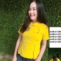 ราคา ชุดพื้นเมือง ผ้าไทย อก36,38,40,42,44 เสื้อคอจีน ผ้าฝ้ายเยื่อไผ่ เนื้อดี ใส่สบาย กระดุมแกะได้ทุกเม็ด (2204330061)