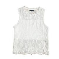 ราคา เสื้อแขนกุด ลูกไม้สีขาว (5788195944)