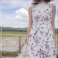 ราคา Mistofrainbrand Claudia Wrapped dress (742481244)