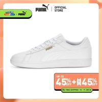 ราคา PUMA BASICS - รองเท้าผ้าใบ Smash 3.0 L สีขาว - 39098701 (25264829812)