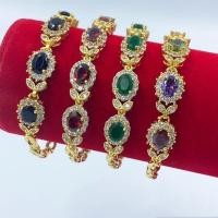 ราคา สร้อยข้อมือพลอย เขียว แดงโกแมน ดำ พลอยหลากสี ยาว7นิ้ว 0165 สร้อยข้อมือทอง สร้อยข้อมือเพชร (9545967845)