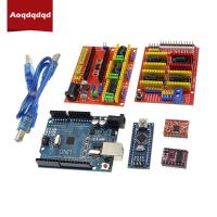 ราคา for Arduino UNO R3 Nano 3.0 CNC Shield V3 V4 Engraving Machine 3D Printer + A4988 Driver Expansion Board with USB Cable (21632797650)