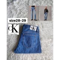 ราคา CALVIN KLEIN LOW Rise Straight Jeans แท้%มือสอง (29170049515)