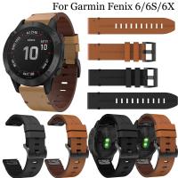ราคา 20 มม.22 มม.26 มม.สายหนังแท้ Garmin Fenix 5/5X Plus 6/6X Pro สมาร์ทวอทช์สายรัดข้อมือหนัง (26957329286)