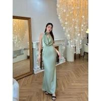 ราคา ชุดเดรสยาวออกงานสีเขียวมิ้นท์ไซส์s ชุดเพื่อนเจ้าสาวชุดไปงาน (29260694575)