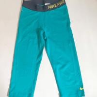 ราคา เลกกิ้งกีฬา Nike PRO Turquoise Green Crop (8774324353)