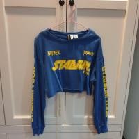 ราคา ครอปแขนยาว justin h&m มือสอง (8941940119)