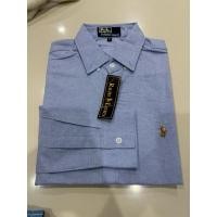 ราคา เสื้อเชิ้ตแขนยาวสีฟ้ายีนส์ปักม้าเล็กสีผ้าOxford (27712443023)