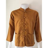 ราคา เสื้อผ้าฝ้าย ผ้าพื้นเมือง (TC สายรู้ง) คอจีน กระดุมจีน แขนยาว (3219012134)