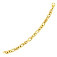 ราคา Nathalias NY สร้อยข้อมือทองคำแท้ 14k แบบโซ่รูปไข่14k Yellow Gold Oval Link Bracelet (28519202399)