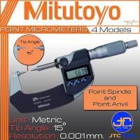 ราคา Mitutoyo ดิจิตอลไมโครมิเตอร์เฉพาะหน่วยมิลปากแหลม 15องศา รุ่น 342 - Digital Point Micrometer Only Metric Tip angle 15 ... (12929612643)