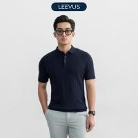 ราคา ผู้ชาย STRIPED Knit 100% ลาย้เหนียว เสื้อโปโลไหมพรมถักเรียบง่ายเป็นกลาง LEEVUS - APL338 (43054386195)