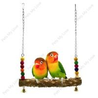 ราคา ชิงช้านก ของเล่นนก แท่งเดี่ยว แขวนกรง นกแก้ว ฟอพัส คอนยืนนก นกคอน ชิงช้านกเล็ก ชิงช้าห้อยกรงนก ทำจากไม้มะแข่น (28878948086)