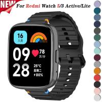 ราคา 22mm Ocean สายซิลิโคนสําหรับ Xiaomi Redmi Watch 5 Active สร้อยข้อมือสําหรับ Redmi Watch 3 Active 3 Lite เปลี่ยนอุปกรณ์เสริม (26571619229)