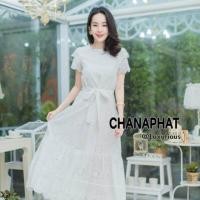 ราคา เดรสงานป้าย jariya ปักฉลุ (1383089182)