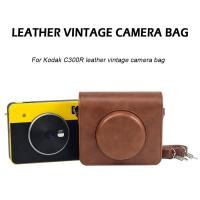 ราคา Camera Case PU Leather Instant Photo Printer Bag for Kodak Mini Shot 3 Retro C300R Camera Cover Pockets Accessories for (22190542902)