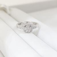 ราคา แหวนเพชรล้อม ✨เพชรแท้ทองแท้18k Amantio Diamond (25818450927)