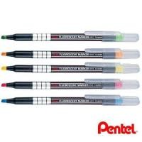 ราคา เพนเทล ปากกาเน้นข้อความ ปากกาไฮไลท์ รุ่น S512 สีชมพู สีเขียว สีเหลือง pentel fluorescent marker (1645434259)