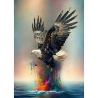 ราคา รูปโปสเตอร์ นกอินทรีย์ ไม่มีกรอบ ติดผนัง ภาพมงคล เสริมฮวงจุ้ย ตกแต่งบ้าน ขนาด A3 (26573592802)