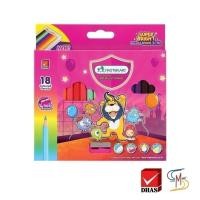 ราคา Master Art มาสเตอร์อาร์ต สีไม้ ดินสอสีไม้ แท่งสั้น 18 สี รุ่นซุปเปอร์ไบรท์ จำนวน 1 กล่อง (8288516633)