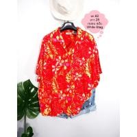 ราคา เสื้อมือสอง เสื้อสาวอวบ เสื้อเชิ้ต แขนสั้น ผ้าเรยอน สปัน อก 62 ยาว 28 นิ้ว แบรนด์ White Stag (5490060380)