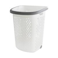 ราคา FREE HOME ตะกร้าผ้าล้อลาก BK-137-3 ขาว/เทา ตะกร้าผ้า ตะกร้าใส่ผ้า (6391409381)