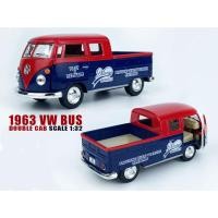 ราคา รถโมเดลเหล็ก โมเดลรถโฟล์คตู้กระบะ Volkswaken Double Cab Pickup scale 1:34 (1:32) VW bus (9061628451)