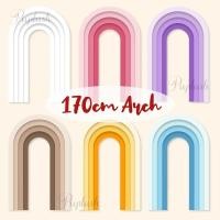 ราคา 170 ซม.กระดาษแข็ง Cutout ตกแต่งขนาดใหญ่สี Rainbow Arch ฉากหลังสําหรับอาบน้ําเด็กวันเกิดงานแต่งงานตกแต่ง Photo Props (27216611925)