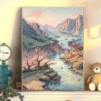 ราคา 40*50cm ระบายสีตามตัวเลข ภาพวาดระบายสีตามตัวเลข ผ้าใบระบายสี เซตระบายสี ภาพระบายสีตามตัวเลข ที่ระบายสี เฟรมผ้าใบ (22385494212)