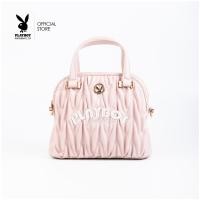 ราคา Playboy รุ่น Jazzy Women's Bag กระเป๋าสะพายข้างผู้หญิง รหัสST-B252PB617 ดีไซน์ทรงโดมเย็บนวมแต่งโลโก้ (44104000663)