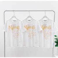 ราคา Mardi Triple Flower T-Shirt (WHITE TANGERINE) (29123989117)