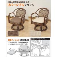 ราคา Yamazen (หวาย) เก้าอี้หวายหมุนมีข้อศอก (พื้นผิวนั่งสูง 33 ซม.) สีน้ำตาล TF27-778 (BR) (3430480833)