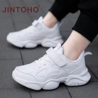 ราคา Jintoho เด็กใหม่รองเท้าสําหรับสาวสีขาวรองเท้าแฟชั่น Pu หนังกีฬา Tenis เด็กรองเท้าผ้าใบนุ่มรองเท้าวิ่งสบายๆ (25677913462)