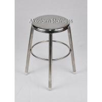 ราคา เก้าอี้สแตนเลส ทรงกลม มีที่พักเท้า ขนาด 29x50 ซม. (1695929541)