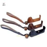 ราคา กล้องหนัง PU ฝาครอบด้านล่างถุงใส่อุปกรณ์ชุด Panasonic GF10 GF9 GF7 GF8 พร้อมสายคล้องมือ (1397336515)