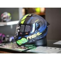 ราคา หมวกกันน็อค Real รุ่น Raptor ลาย Stratos Matt Black/Yellow (6451978362)