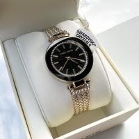ราคา [[พร้อมส่งแท้%]] Anne Klein Womens AK1906BKGB Swarovski CrystalAccented Watch with GoldTone Mesh Bracelet (12377236313)