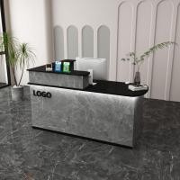 ราคา เคาน์เตอร์ ซุ้มขายของ ตู้เคาน์เตอร์+LED โต๊ะต้อนรับร้านเสริมสวยร้านขายเสื้อผ้า กว้าง 60ซม. สูง 100ซม. (24686572278)